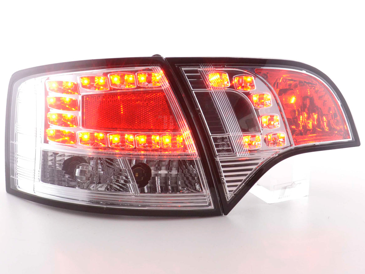 LED Rückleuchten Set Audi A4 Avant Typ 8E 04-08 chrom LED Rückleuchten Set Audi A4 Avant Typ 8E 04-08 chrom